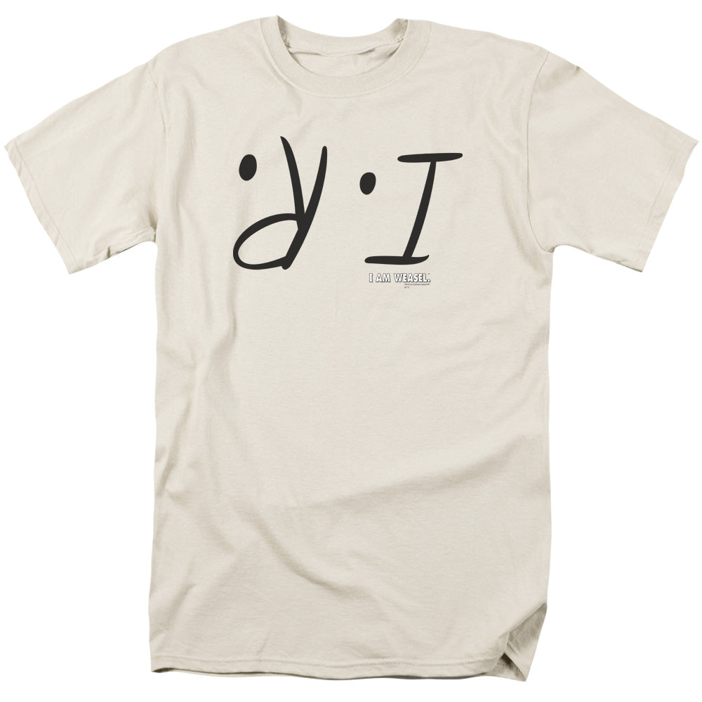 I Am Weasel I R Mens T Shirt Cream