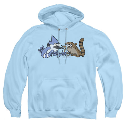 The Regular Show Tattoo Art Mens Hoodie Light Blue