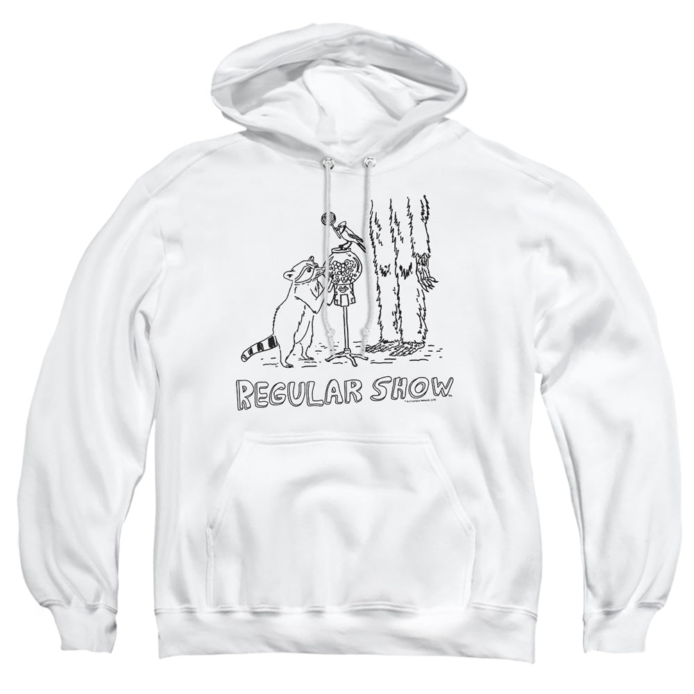 The Regular Show Tattoo Art Mens Hoodie White