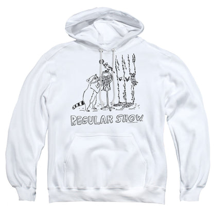 The Regular Show Tattoo Art Mens Hoodie White