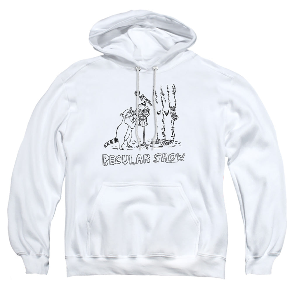 The Regular Show Tattoo Art Mens Hoodie White