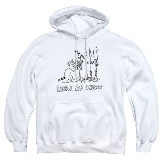 The Regular Show Tattoo Art Mens Hoodie White
