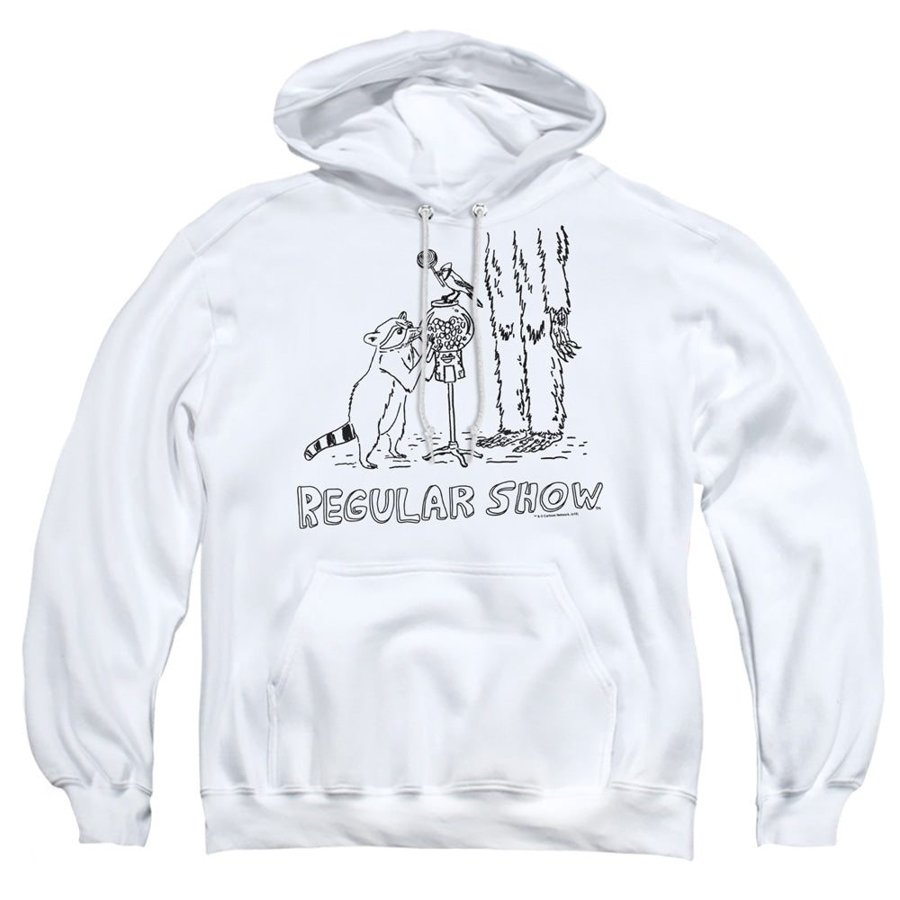 The Regular Show Tattoo Art Mens Hoodie White