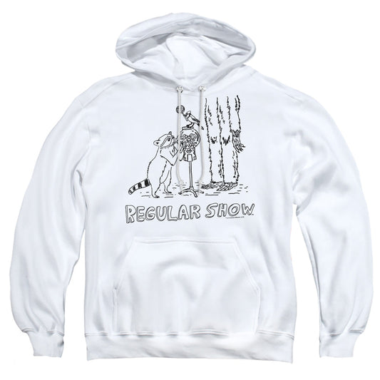 The Regular Show Tattoo Art Mens Hoodie White