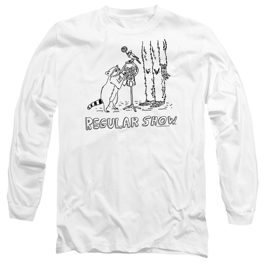 The Regular Show Tattoo Art- L S Adult 18 1 -White