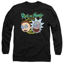 Load image into Gallery viewer, Rick And Morty Blown Minds Mens Long Sleeve Shirt Black Officially Licensed
