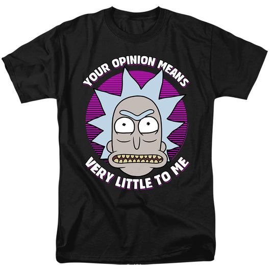 Rick And Morty Your Opinion Mens T Shirt Black