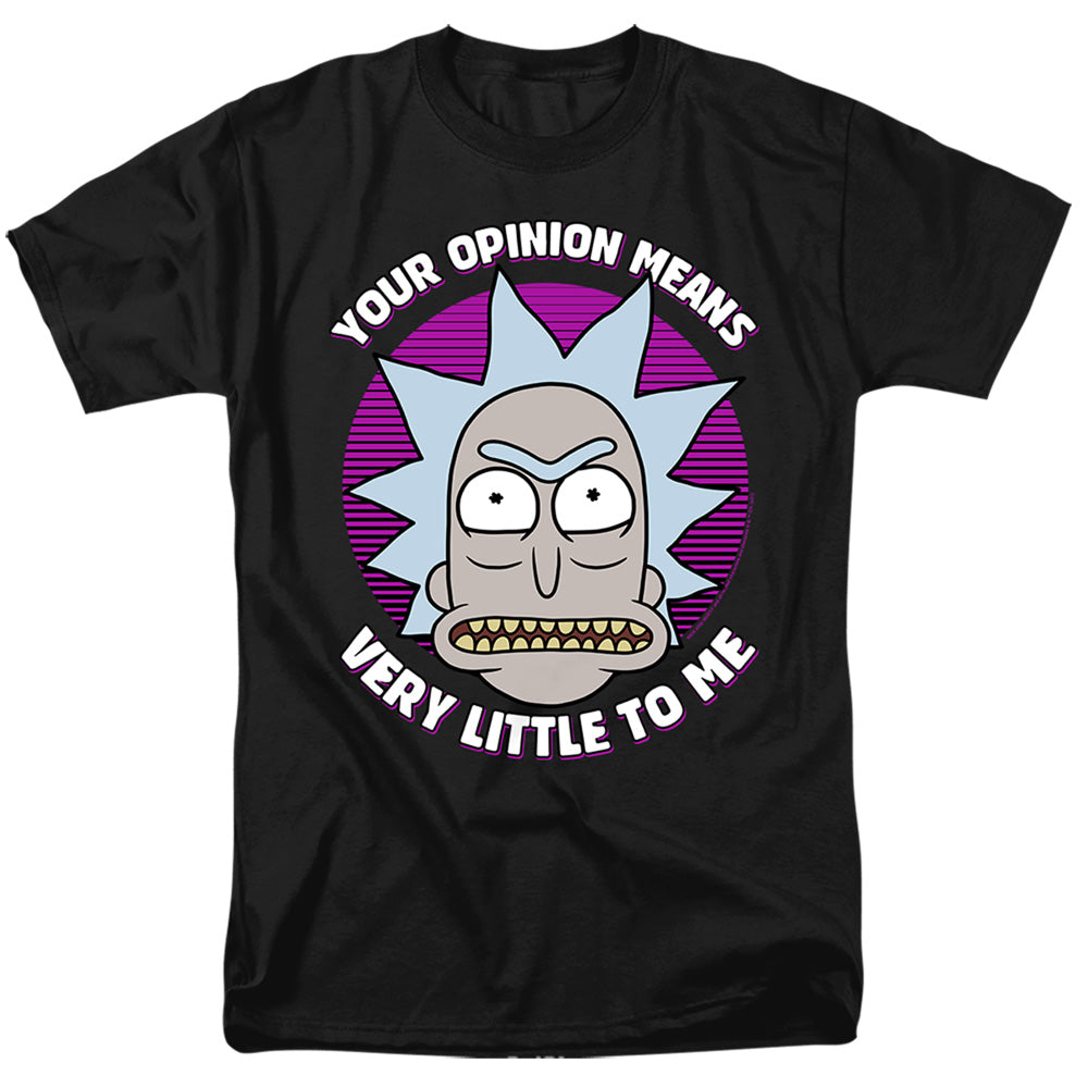 Rick And Morty Your Opinion Mens T Shirt Black