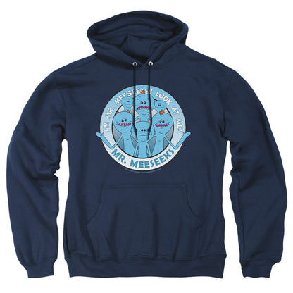 Rick And Morty Mr Meeseeks Mens Hoodie Navy