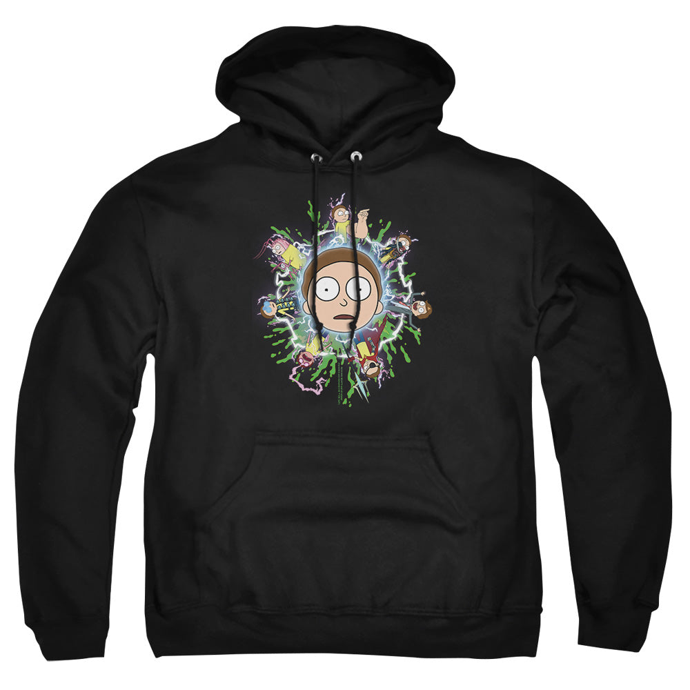 Rick And Morty Multiple Morty Mens Hoodie Black