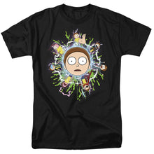 Load image into Gallery viewer, Rick And Morty Multiple Morty Mens T Shirt Black
