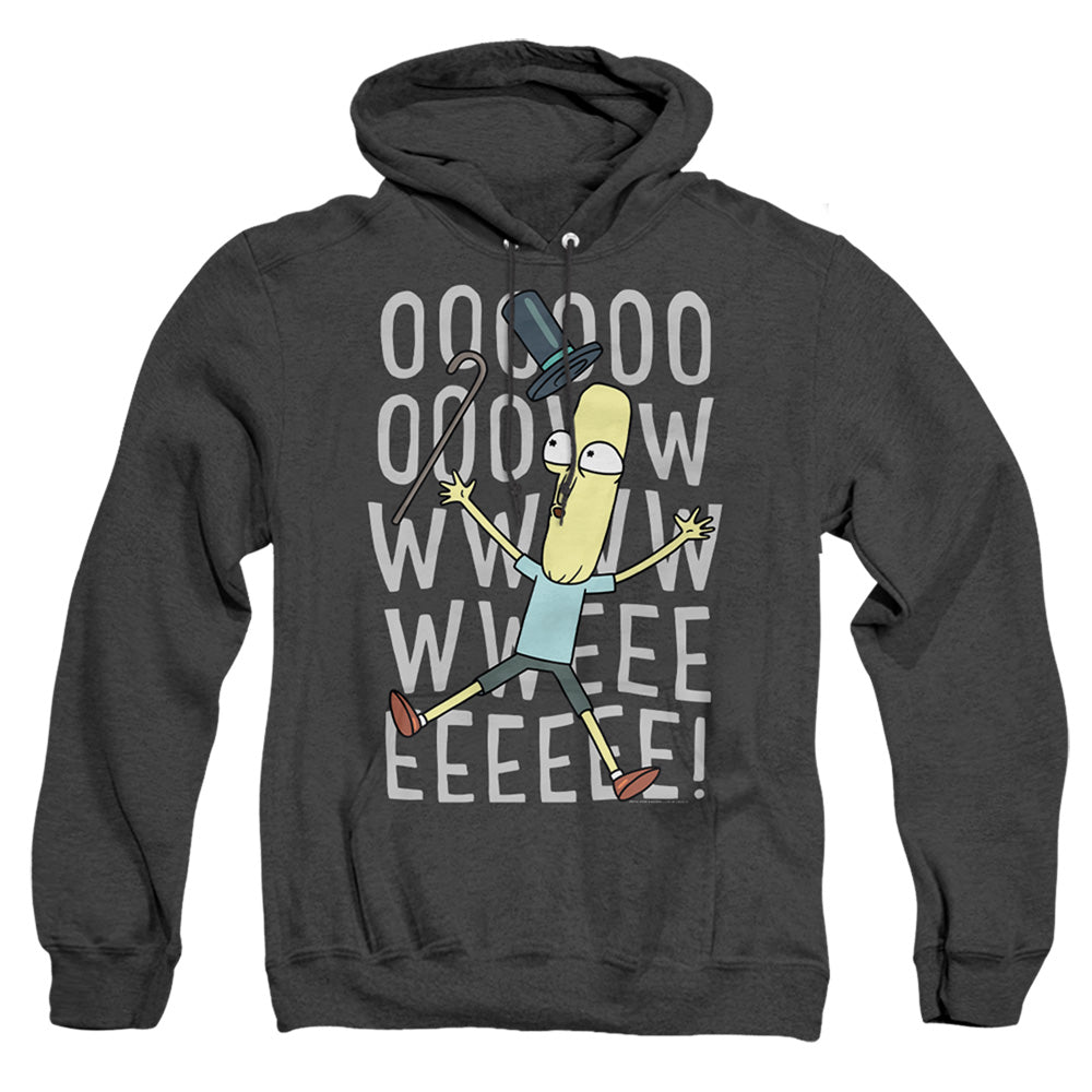 Rick And Morty Oowweeeee Heather Mens Hoodie Black