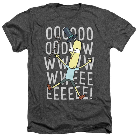 Rick And Morty Oowweeeee Heather Mens T Shirt Black