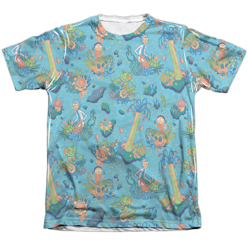 Rick And Morty Ricktanical Mens Poly Cotton T Shirt White