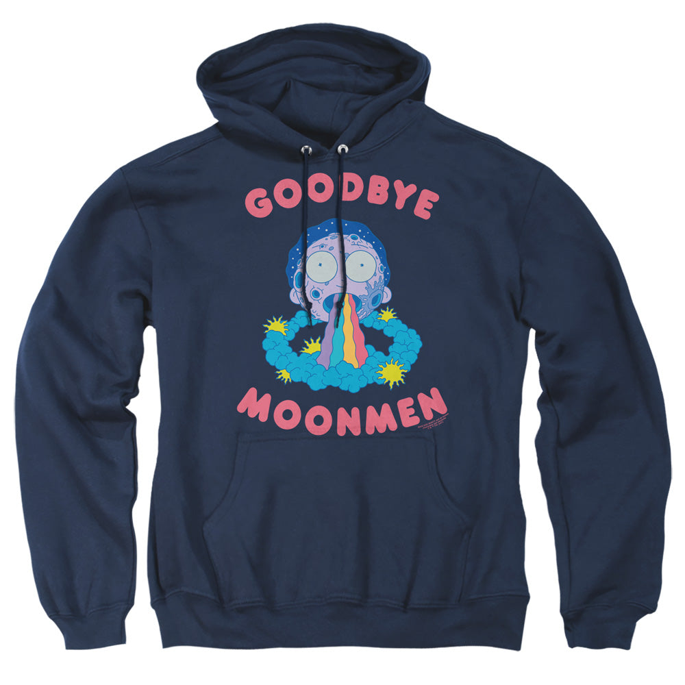 Rick And Morty Goodbye Moonmen Mens Hoodie Navy