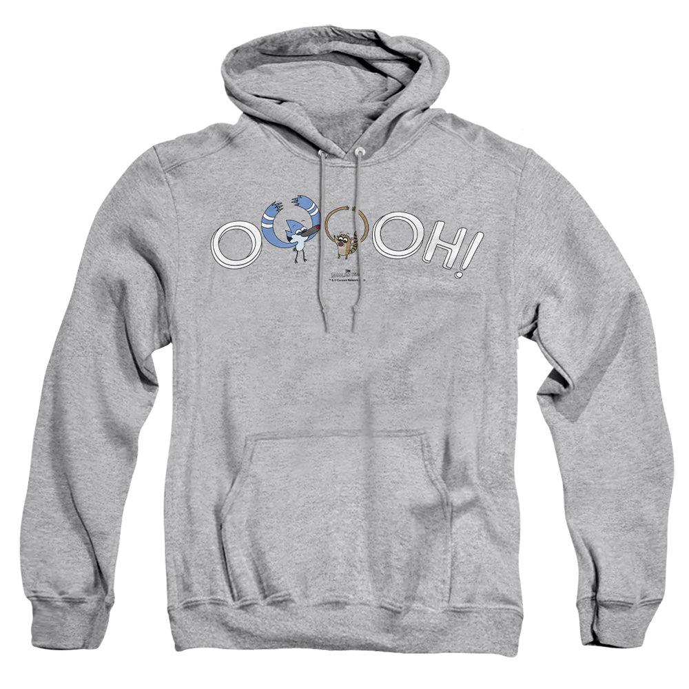 The Regular Show Ooooh Mens Hoodie Athletic Heather