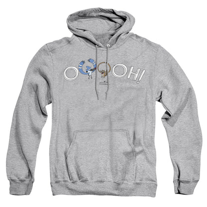 The Regular Show Ooooh Mens Hoodie Athletic Heather