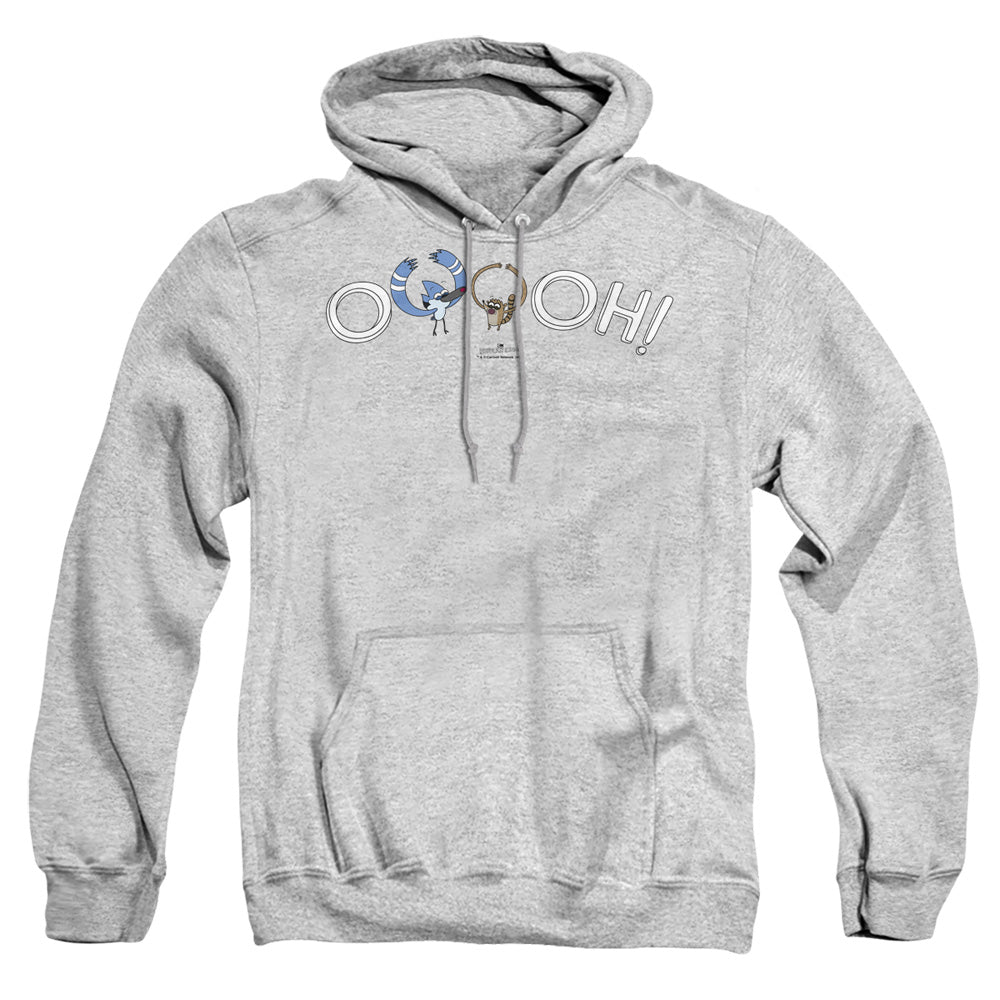 The Regular Show Ooooh Mens Hoodie Athletic Heather