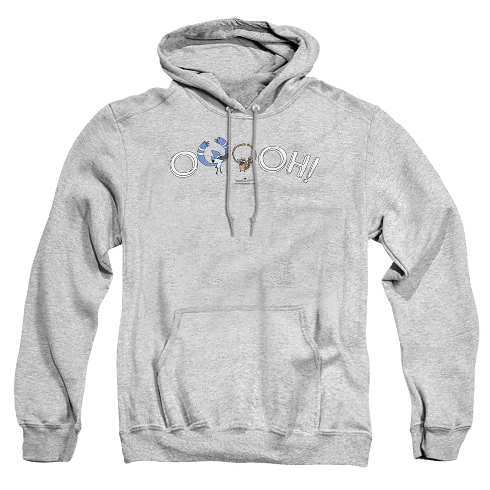 The Regular Show Ooooh Mens Hoodie Athletic Heather