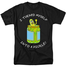 Load image into Gallery viewer, Rick And Morty Turned Myself Into A Pickle Mens T Shirt Black
