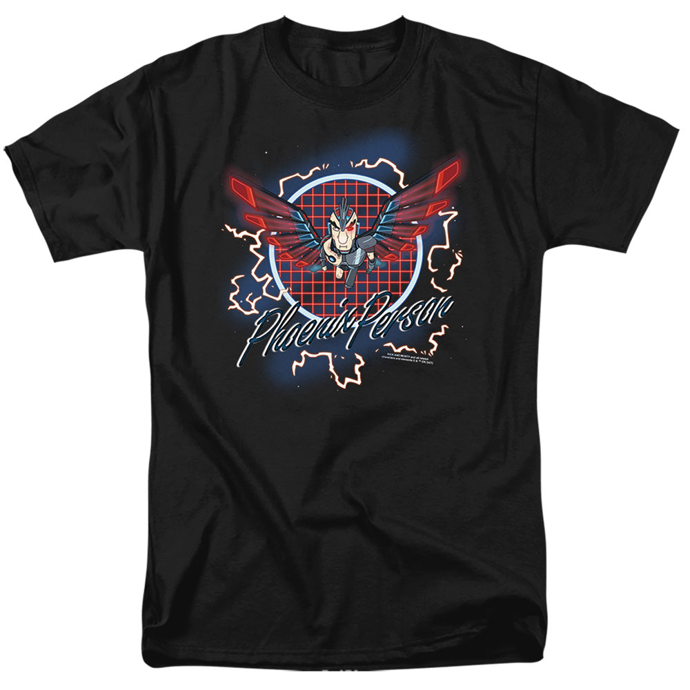 Rick And Morty Phoenix Person Mens T Shirt Black
