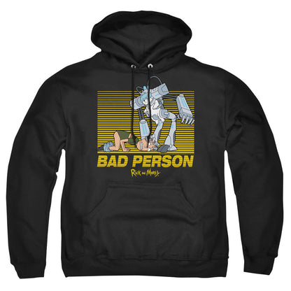 Rick And Morty Bad Person Mens Hoodie Black