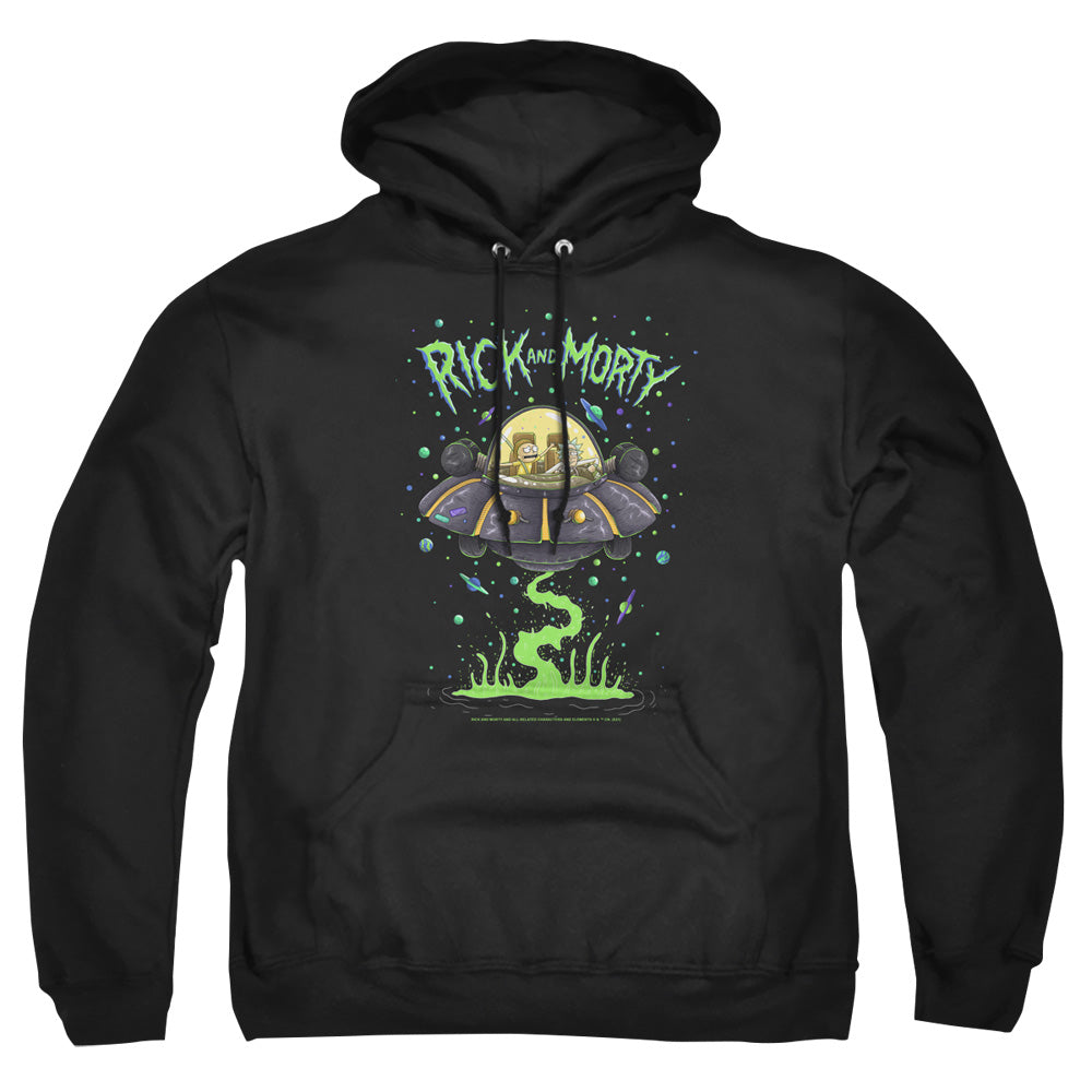 Rick And Morty Drunk Rick Ship Mens Hoodie Black