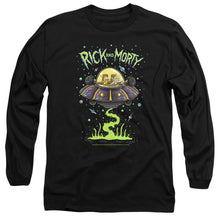 Load image into Gallery viewer, Rick And Morty Drunk Rick Ship Mens Long Sleeve Shirt Black Officially Licensed
