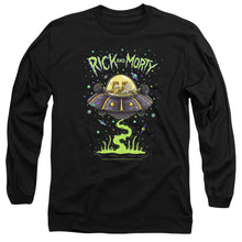 Load image into Gallery viewer, Rick And Morty Drunk Rick Ship Mens Long Sleeve Shirt Black Officially Licensed
