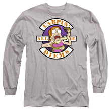 Load image into Gallery viewer, Rick And Morty Carp En All Them Diems Mens Long Sleeve Shirt Athletic Heather Officially Licensed
