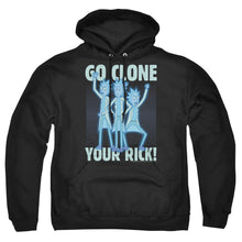 Load image into Gallery viewer, Rick And Morty Go Clone Your Rick Mens Hoodie Black
