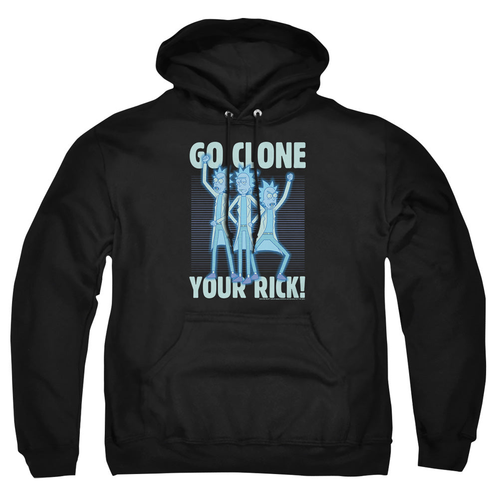 Rick And Morty Go Clone Your Rick Mens Hoodie Black
