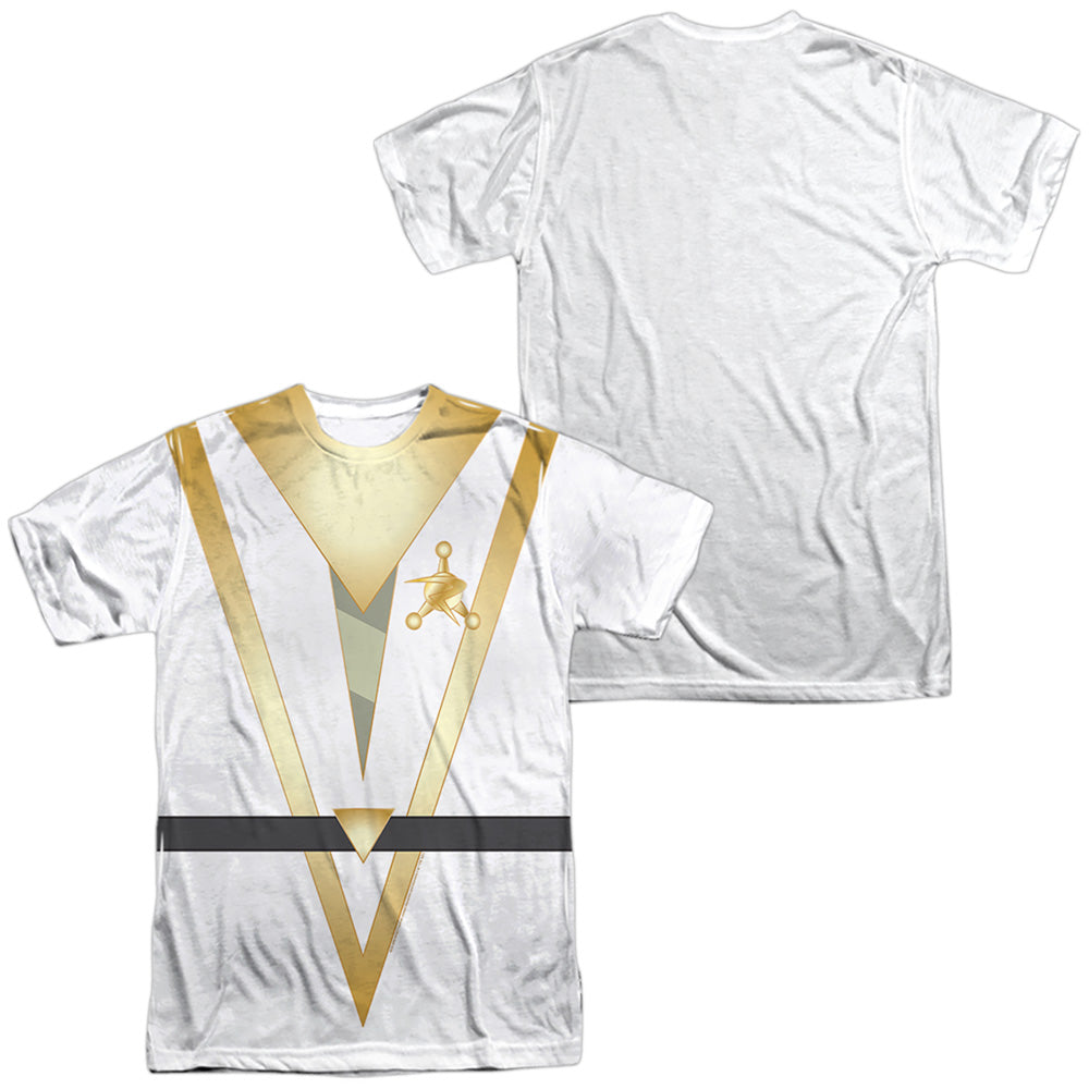 Rick And Morty Council Of Ricks Front Back Print Mens Poly Crew T Shirt White