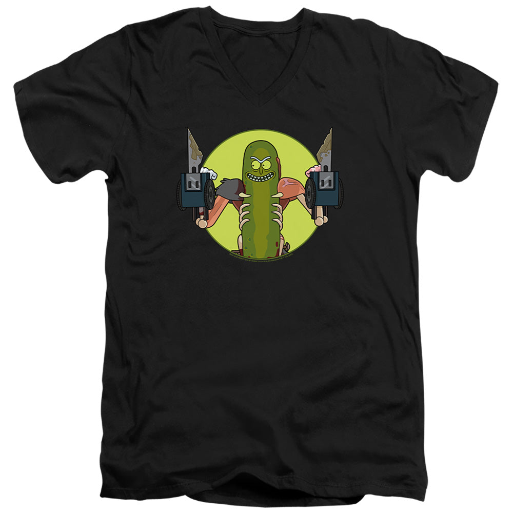 Rick And Morty I Love Myself Mens Slim Fit V-Neck T Shirt Black