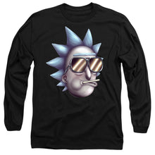 Load image into Gallery viewer, Rick And Morty Cool Rick Alternate Reality Mens Long Sleeve Shirt Black Officially Licensed
