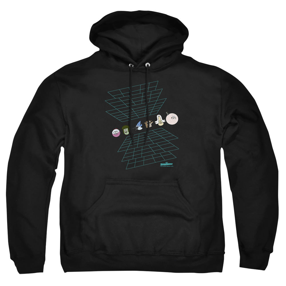The Regular Show Regular Grid Mens Hoodie Black