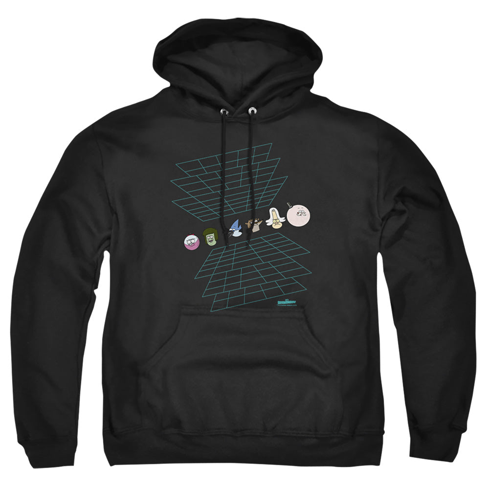 The Regular Show Regular Grid Mens Hoodie Black