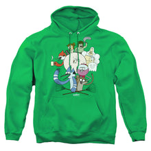 Load image into Gallery viewer, Regular Show Regular Cast Mens Hoodie Kelly Green
