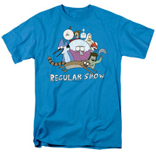 Load image into Gallery viewer, Regular Show Surrounding Benson Mens T Shirt Turquoise
