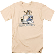 Load image into Gallery viewer, Regular Show Golf Cart Mens T Shirt Cream
