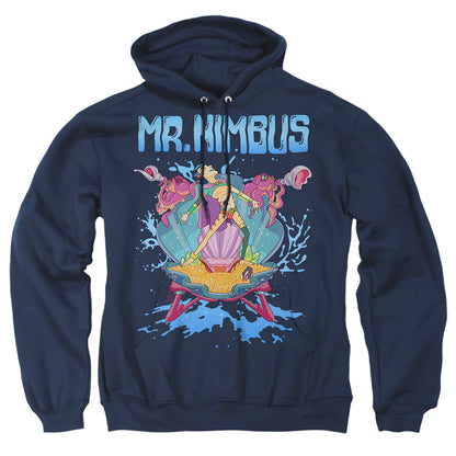 Rick And Morty Mr. Nimbus Design Mens Hoodie Navy