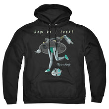 Load image into Gallery viewer, Rick And Morty How Do I Look? Mens Hoodie Black

