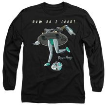 Load image into Gallery viewer, Rick And Morty How Do I Look? Mens Long Sleeve Shirt Black Officially Licensed
