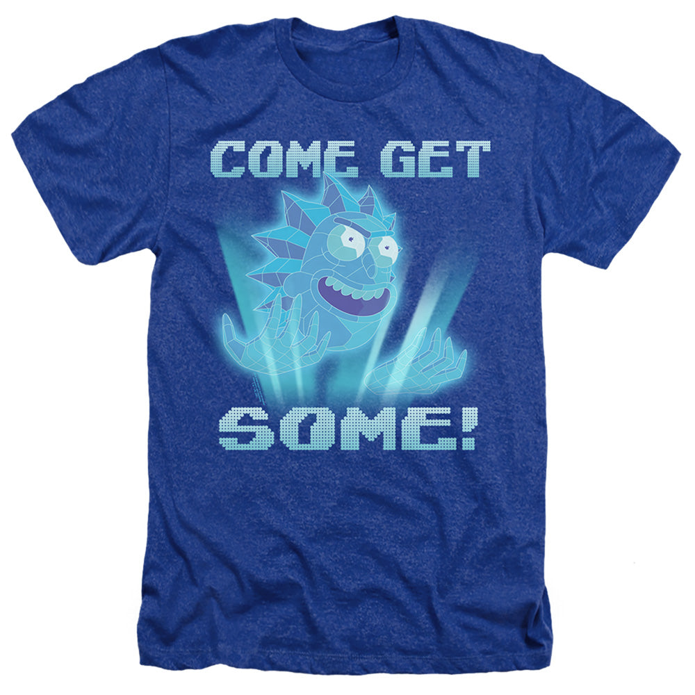 Rick And Morty Come Get Some Heather Mens T Shirt Royal Blue