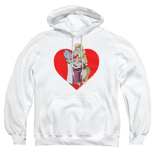 Load image into Gallery viewer, Rick And Morty Rick And Horse Kiss Mens Hoodie White
