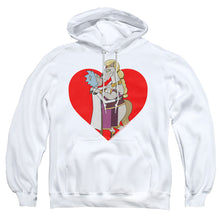 Load image into Gallery viewer, Rick And Morty Rick And Horse Kiss Mens Hoodie White
