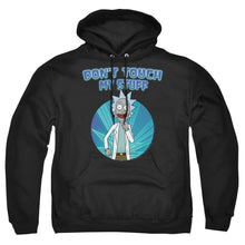 Load image into Gallery viewer, Rick And Morty Don&#39;T Touch Mens Hoodie Black
