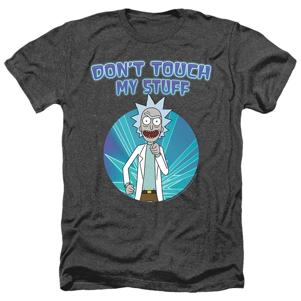 Rick And Morty Don'T Touch Heather Mens T Shirt Black