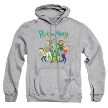 Load image into Gallery viewer, Rick And Morty Family Fights Together Mens Hoodie Athletic Heather

