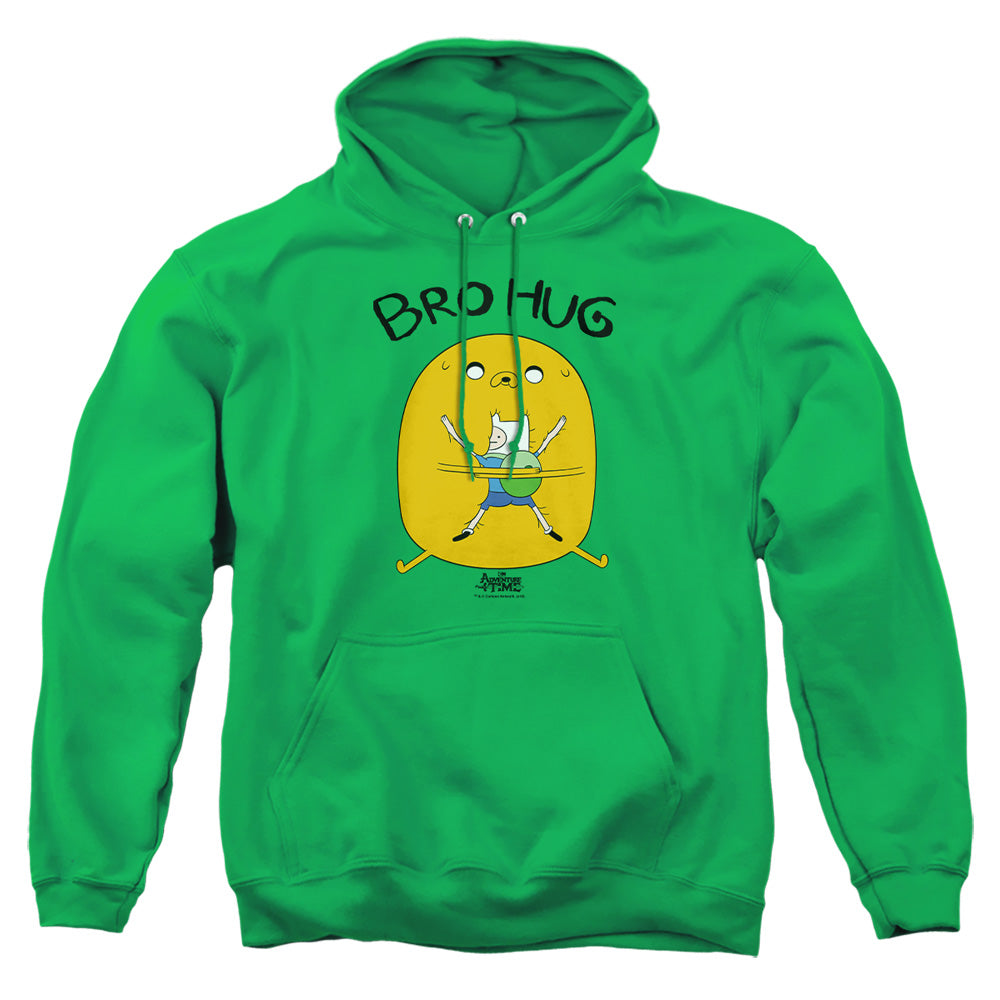 Adventure Time Bro Hug Mens Hoodie Kelly Green